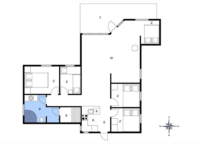 Casa vacanze M153-vaeggerlose-skovlystvej-78 Bøtø By